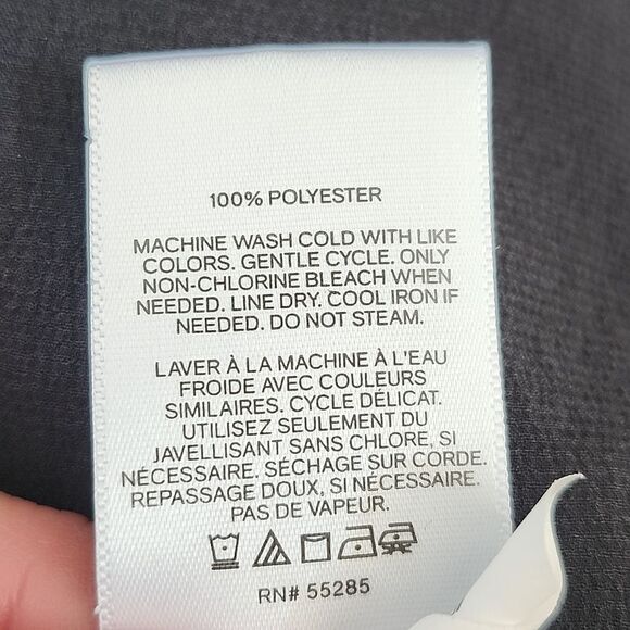 Express Black Polyester Camisole Tank Top, Adjustable Straps, XS - Picture 7 of 9